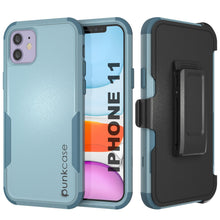 Cargar imagen en el visor de la galería, Punkcase for iPhone 11 Belt Clip Multilayer Holster Case [Patron Series] [Mint] (Color in image: Mint)
