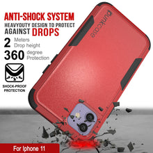 Cargar imagen en el visor de la galería, Punkcase for iPhone 11 Belt Clip Multilayer Holster Case [Patron Series] [Red-Black] (Color in image: Pink)
