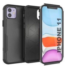 Cargar imagen en el visor de la galería, Punkcase for iPhone 11 Belt Clip Multilayer Holster Case [Patron Series] [Black] 
