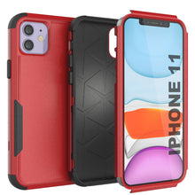 Cargar imagen en el visor de la galería, Punkcase for iPhone 11 Belt Clip Multilayer Holster Case [Patron Series] [Red-Black] 
