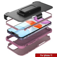 Cargar imagen en el visor de la galería, Punkcase for iPhone 11 Belt Clip Multilayer Holster Case [Patron Series] [Pink] 
