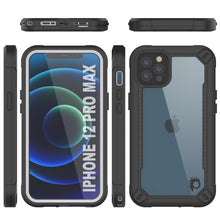 Cargar imagen en el visor de la galería, iPhone 12 Pro Max Waterproof IP68 Case, Punkcase [white]  [Maximus Series] [Slim Fit] [IP68 Certified] [Shockresistant] Clear Armor Cover with Screen Protector | Ultimate Protection (Color in image: red)
