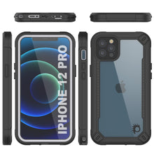 Cargar imagen en el visor de la galería, iPhone 12 Pro Waterproof IP68 Case, Punkcase [white]  [Maximus Series] [Slim Fit] [IP68 Certified] [Shockresistant] Clear Armor Cover with Screen Protector | Ultimate Protection (Color in image: red)
