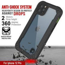 Cargar imagen en el visor de la galería, iPhone 12 Pro Waterproof IP68 Case, Punkcase [Green]  [Maximus Series] [Slim Fit] [IP68 Certified] [Shockresistant] Clear Armor Cover with Screen Protector | Ultimate Protection (Color in image: purple)
