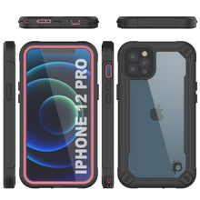 Cargar imagen en el visor de la galería, iPhone 12 Pro Waterproof IP68 Case, Punkcase [pink]  [Maximus Series] [Slim Fit] [IP68 Certified] [Shockresistant] Clear Armor Cover with Screen Protector | Ultimate Protection (Color in image: purple)
