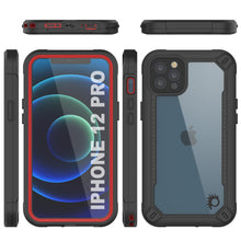 Cargar imagen en el visor de la galería, iPhone 12 Pro Waterproof IP68 Case, Punkcase [red]  [Maximus Series] [Slim Fit] [IP68 Certified] [Shockresistant] Clear Armor Cover with Screen Protector | Ultimate Protection (Color in image: purple)

