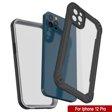 Cargar imagen en el visor de la galería, iPhone 12 Pro Waterproof IP68 Case, Punkcase [white]  [Maximus Series] [Slim Fit] [IP68 Certified] [Shockresistant] Clear Armor Cover with Screen Protector | Ultimate Protection (Color in image: purple)
