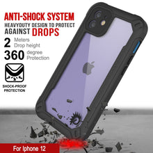 Cargar imagen en el visor de la galería, iPhone 12 Waterproof IP68 Case, Punkcase [Blue]  [Maximus Series] [Slim Fit] [IP68 Certified] [Shockresistant] Clear Armor Cover with Screen Protector | Ultimate Protection (Color in image: green)
