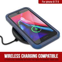 Cargar imagen en el visor de la galería, Punkcase for iPhone 7 Belt Clip Multilayer Holster Case [Patron Series] [Navy] 
