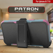 Load image into Gallery viewer, Punkcase for iPhone 8 Belt Clip Multilayer Holster Case [Patron Series] [Mint-Pink] (Color in image: Pink)
