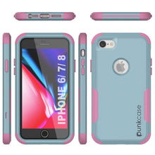 Load image into Gallery viewer, Punkcase for iPhone 8 Belt Clip Multilayer Holster Case [Patron Series] [Mint-Pink] (Color in image: Navy)
