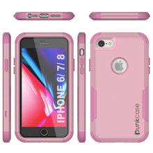 Cargar imagen en el visor de la galería, Punkcase for iPhone 8 Belt Clip Multilayer Holster Case [Patron Series] [Pink] (Color in image: Black)

