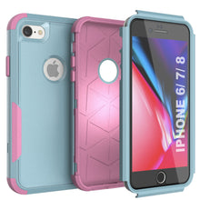 Load image into Gallery viewer, Punkcase for iPhone 8 Belt Clip Multilayer Holster Case [Patron Series] [Mint-Pink] 
