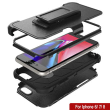 Cargar imagen en el visor de la galería, Punkcase for iPhone 7 Belt Clip Multilayer Holster Case [Patron Series] [Black] 
