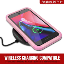 Cargar imagen en el visor de la galería, Punkcase for iPhone 8+ Plus Belt Clip Multilayer Holster Case [Patron Series] [Pink] 
