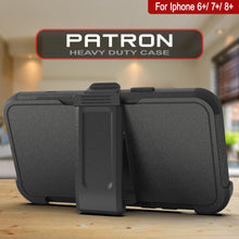 Cargar imagen en el visor de la galería, Punkcase for iPhone 8+ Plus Belt Clip Multilayer Holster Case [Patron Series] [Black] (Color in image: Pink)
