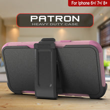 Cargar imagen en el visor de la galería, Punkcase for iPhone 8+ Plus Belt Clip Multilayer Holster Case [Patron Series] [Pink] (Color in image: Mint)
