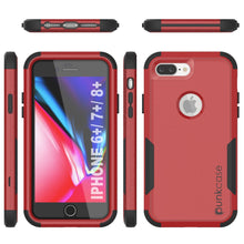 Cargar imagen en el visor de la galería, Punkcase for iPhone 8+ Plus Belt Clip Multilayer Holster Case [Patron Series] [Red-Black] (Color in image: Mint)
