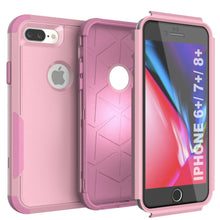 Cargar imagen en el visor de la galería, Punkcase for iPhone 8+ Plus Belt Clip Multilayer Holster Case [Patron Series] [Pink] 
