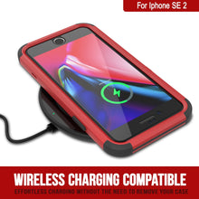 Cargar imagen en el visor de la galería, Punkcase for iPhone SE Belt Clip Multilayer Holster Case [Patron Series] [Red-Black] 
