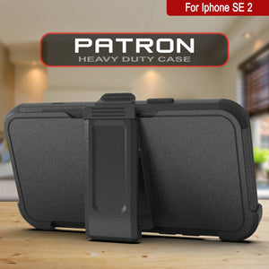 Punkcase for iPhone SE Belt Clip Multilayer Holster Case [Patron Series] [Black] (Color in image: Pink)