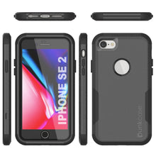 Cargar imagen en el visor de la galería, Punkcase for iPhone SE Belt Clip Multilayer Holster Case [Patron Series] [Black] (Color in image: Mint-Pink)
