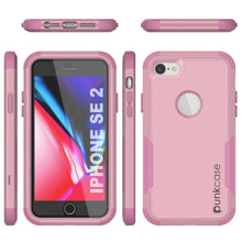 Cargar imagen en el visor de la galería, Punkcase for iPhone SE Belt Clip Multilayer Holster Case [Patron Series] [Pink] (Color in image: Black)
