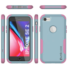 Load image into Gallery viewer, Punkcase for iPhone SE Belt Clip Multilayer Holster Case [Patron Series] [Mint-Pink] (Color in image: Navy)
