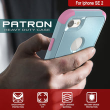 Load image into Gallery viewer, Punkcase for iPhone SE Belt Clip Multilayer Holster Case [Patron Series] [Mint-Pink] (Color in image: Red-Black)
