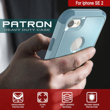 Cargar imagen en el visor de la galería, Punkcase for iPhone SE Belt Clip Multilayer Holster Case [Patron Series] [Mint] (Color in image: Red-Black)

