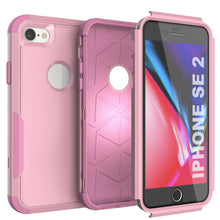 Cargar imagen en el visor de la galería, Punkcase for iPhone SE Belt Clip Multilayer Holster Case [Patron Series] [Pink] 
