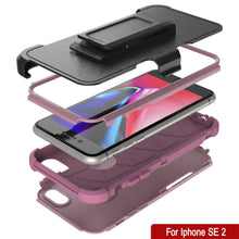 Cargar imagen en el visor de la galería, Punkcase for iPhone SE Belt Clip Multilayer Holster Case [Patron Series] [Pink] 
