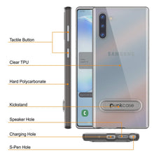 Load image into Gallery viewer, Galaxy Note 10 Lucid 3.0 PunkCase Armor Cover w/Integrated Kickstand and Screen Protector [Grey] (Color in image: Black)
