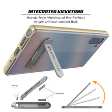 Cargar imagen en el visor de la galería, Galaxy Note 10 Lucid 3.0 PunkCase Armor Cover w/Integrated Kickstand and Screen Protector [Gold] (Color in image: Grey)
