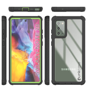 Punkcase Galaxy Note 20 Case, [Spartan Series] Light Green Rugged Heavy Duty Cover W/Built in Screen Protector (Color in image: Red)