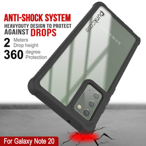 Punkcase Galaxy Note 20 Case, [Spartan Series] White Rugged Heavy Duty Cover W/Built in Screen Protector (Color in image: Teal)