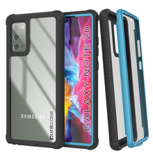 Load image into Gallery viewer, Punkcase Galaxy Note 20 Case, [Spartan Series] Light Blue Rugged Heavy Duty Cover W/Built in Screen Protector (Color in image: Black)
