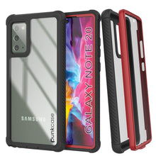 Load image into Gallery viewer, Punkcase Galaxy Note 20 Case, [Spartan Series] Red Rugged Heavy Duty Cover W/Built in Screen Protector (Color in image: Light Blue)
