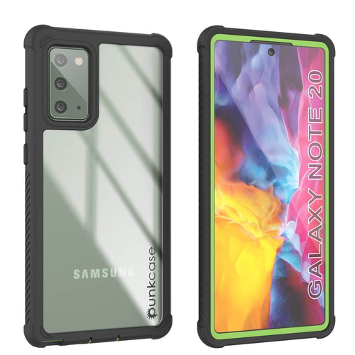 Punkcase Galaxy Note 20 Case, [Spartan Series] Light Green Rugged Heavy Duty Cover W/Built in Screen Protector (Color in image: Light Green)
