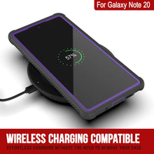 Load image into Gallery viewer, Punkcase Galaxy Note 20 Case, [Spartan Series] Purple Rugged Heavy Duty Cover W/Built in Screen Protector (Color in image: Light Green)
