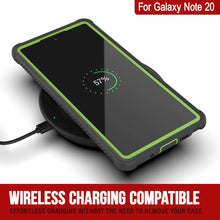 Load image into Gallery viewer, Punkcase Galaxy Note 20 Case, [Spartan Series] Light Green Rugged Heavy Duty Cover W/Built in Screen Protector (Color in image: Black)
