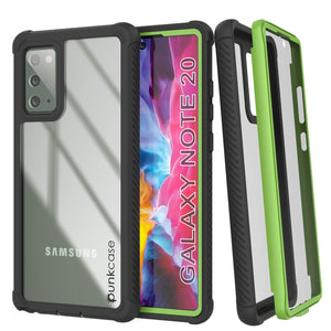 Punkcase Galaxy Note 20 Case, [Spartan Series] Light Green Rugged Heavy Duty Cover W/Built in Screen Protector (Color in image: Light Blue)