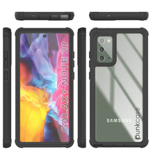 Load image into Gallery viewer, Punkcase Galaxy Note 20 Case, [Spartan Series] Clear Rugged Heavy Duty Cover W/Built in Screen Protector (Color in image: Red)
