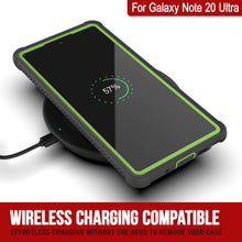 Load image into Gallery viewer, Punkcase Galaxy Note 20 Ultra Case, [Spartan Series] Light Green Rugged Heavy Duty Cover W/Built in Screen Protector (Color in image: Black)
