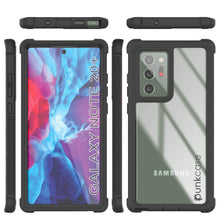 Load image into Gallery viewer, Punkcase Galaxy Note 20 Ultra Case, [Spartan Series] Clear Rugged Heavy Duty Cover W/Built in Screen Protector (Color in image: Red)

