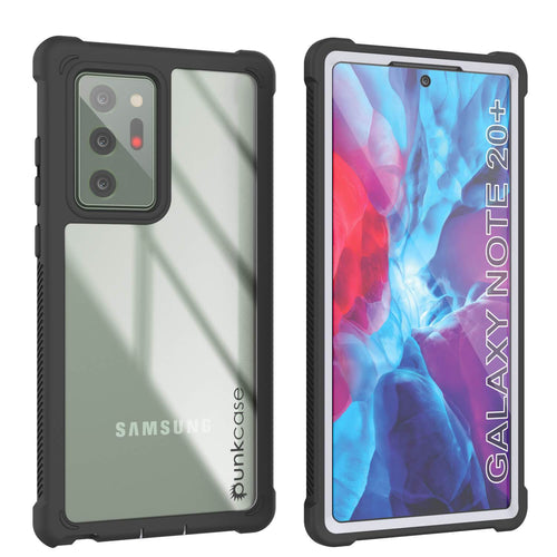 Punkcase Galaxy Note 20 Ultra Case, [Spartan Series] White Rugged Heavy Duty Cover W/Built in Screen Protector (Color in image: White)