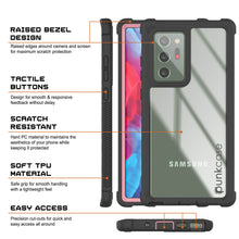 Load image into Gallery viewer, Punkcase Galaxy Note 20 Ultra Case, [Spartan Series] Pink Rugged Heavy Duty Cover W/Built in Screen Protector (Color in image: Black)

