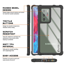 Load image into Gallery viewer, Punkcase Galaxy Note 20 Ultra Case, [Spartan Series] White Rugged Heavy Duty Cover W/Built in Screen Protector (Color in image: Pink)
