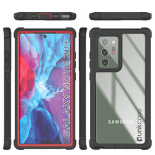 Load image into Gallery viewer, Punkcase Galaxy Note 20 Ultra Case, [Spartan Series] Red Rugged Heavy Duty Cover W/Built in Screen Protector (Color in image: Black)

