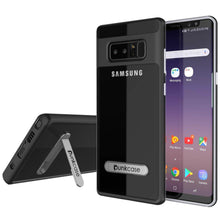 Cargar imagen en el visor de la galería, Galaxy Note 8 Case, PUNKcase [LUCID 3.0 Series] Armor Cover w/Integrated Kickstand [Black] (Color in image: Black)
